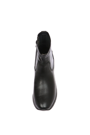 Stivaletto in pelle nera con gambale elastico Cinzia Soft - 6