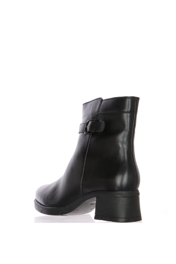 Stivaletto in pelle nera con plantare estraibile Ara - 4