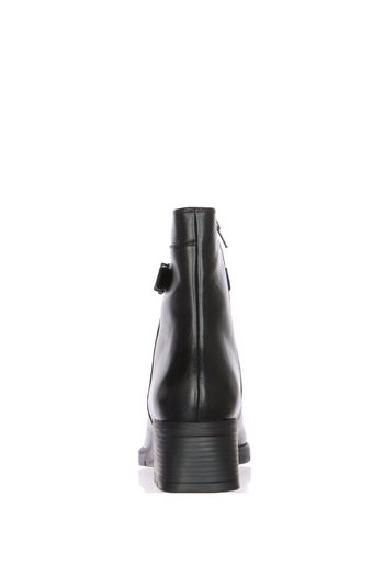 Stivaletto in pelle nera con plantare estraibile Ara - 5