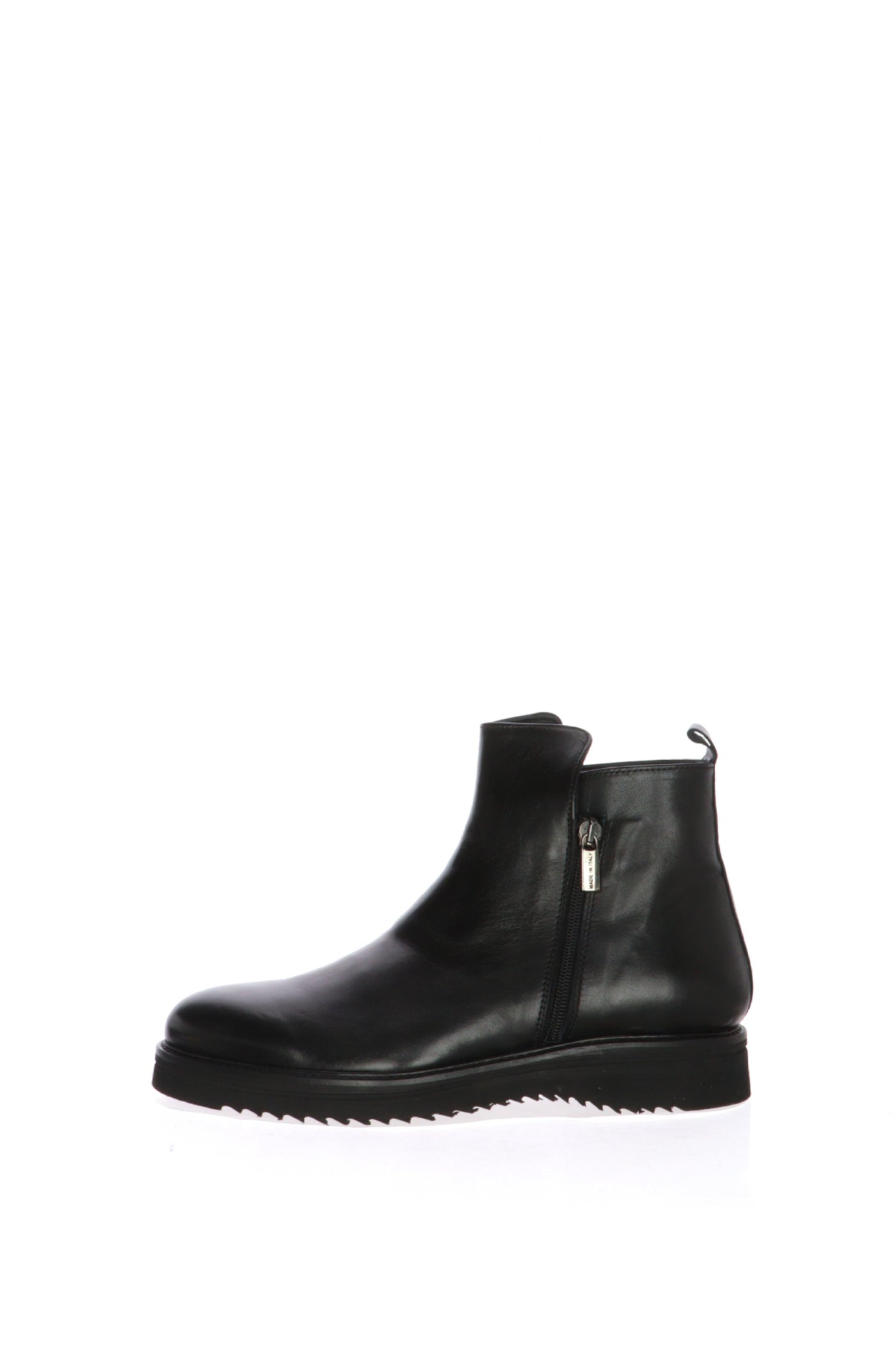 Stivaletto in pelle nera e cuoio dal 38 al 50 6punto9 2