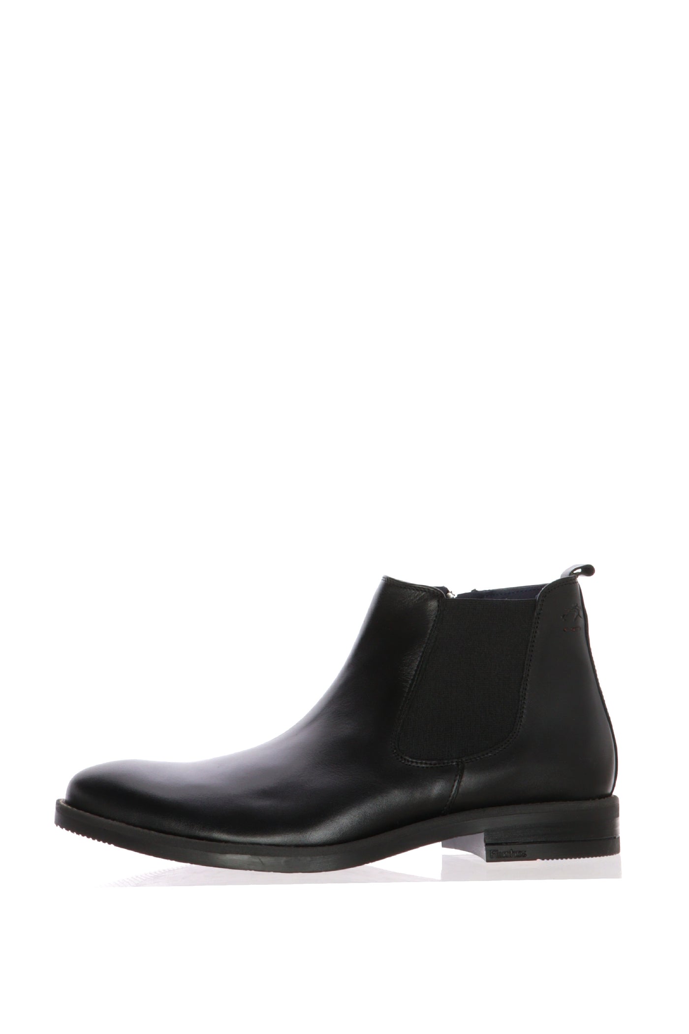 Stivaletto in pelle nero con plantare straibile Fluchos