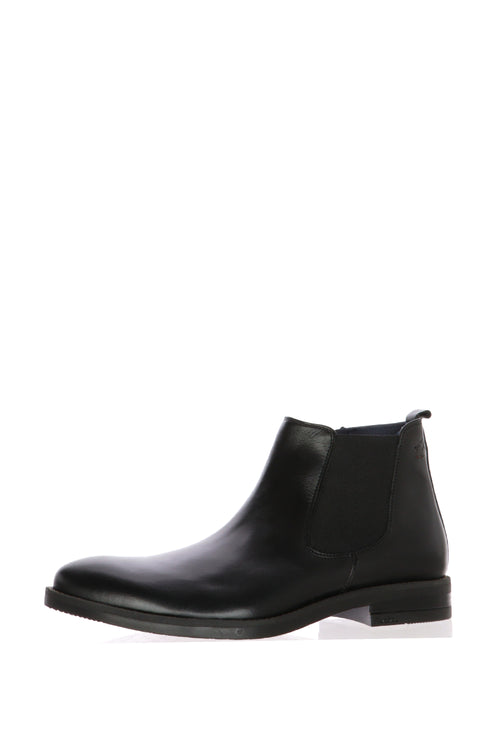Stivaletto in pelle nero con plantare straibile Fluchos - 2
