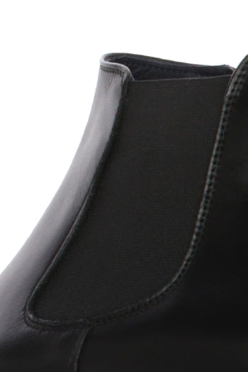 Stivaletto in pelle nero con plantare straibile Fluchos - 5
