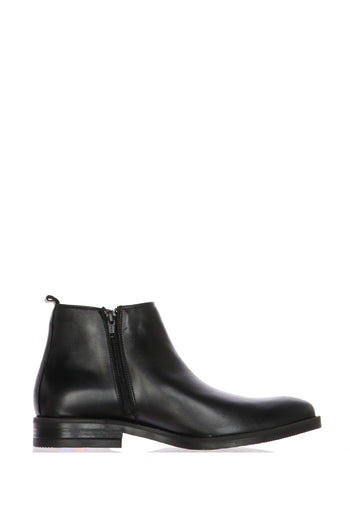Stivaletto in pelle nero con plantare straibile Fluchos - 3