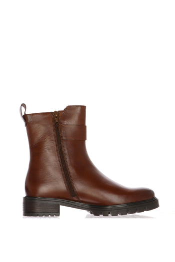 Stivaletto in pelle nero e cuoio con fibbia Ara Shoes - 10