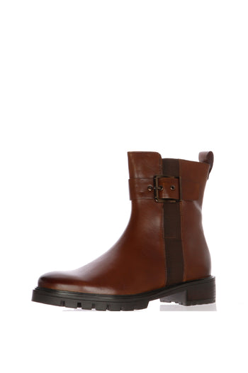 Stivaletto in pelle nero e cuoio con fibbia Ara Shoes - 3