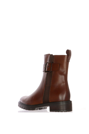 Stivaletto in pelle nero e cuoio con fibbia Ara Shoes - 9