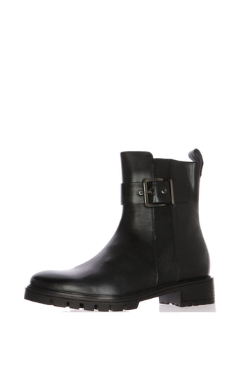 Stivaletto in pelle nero e cuoio con fibbia Ara Shoes - 4