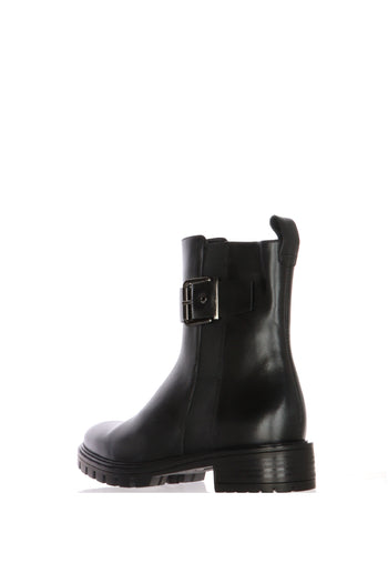 Stivaletto in pelle nero e cuoio con fibbia Ara Shoes - 6