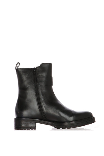 Stivaletto in pelle nero e cuoio con fibbia Ara Shoes - 8