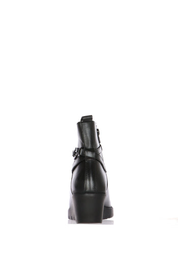 Stivaletto in pelle nero e marrone con zeppa Numeri grandi Donna Ara Shoes - 10