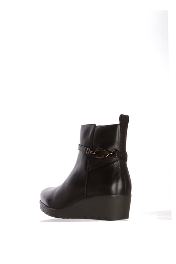 Stivaletto in pelle nero e marrone con zeppa Numeri grandi Donna Ara Shoes - 6