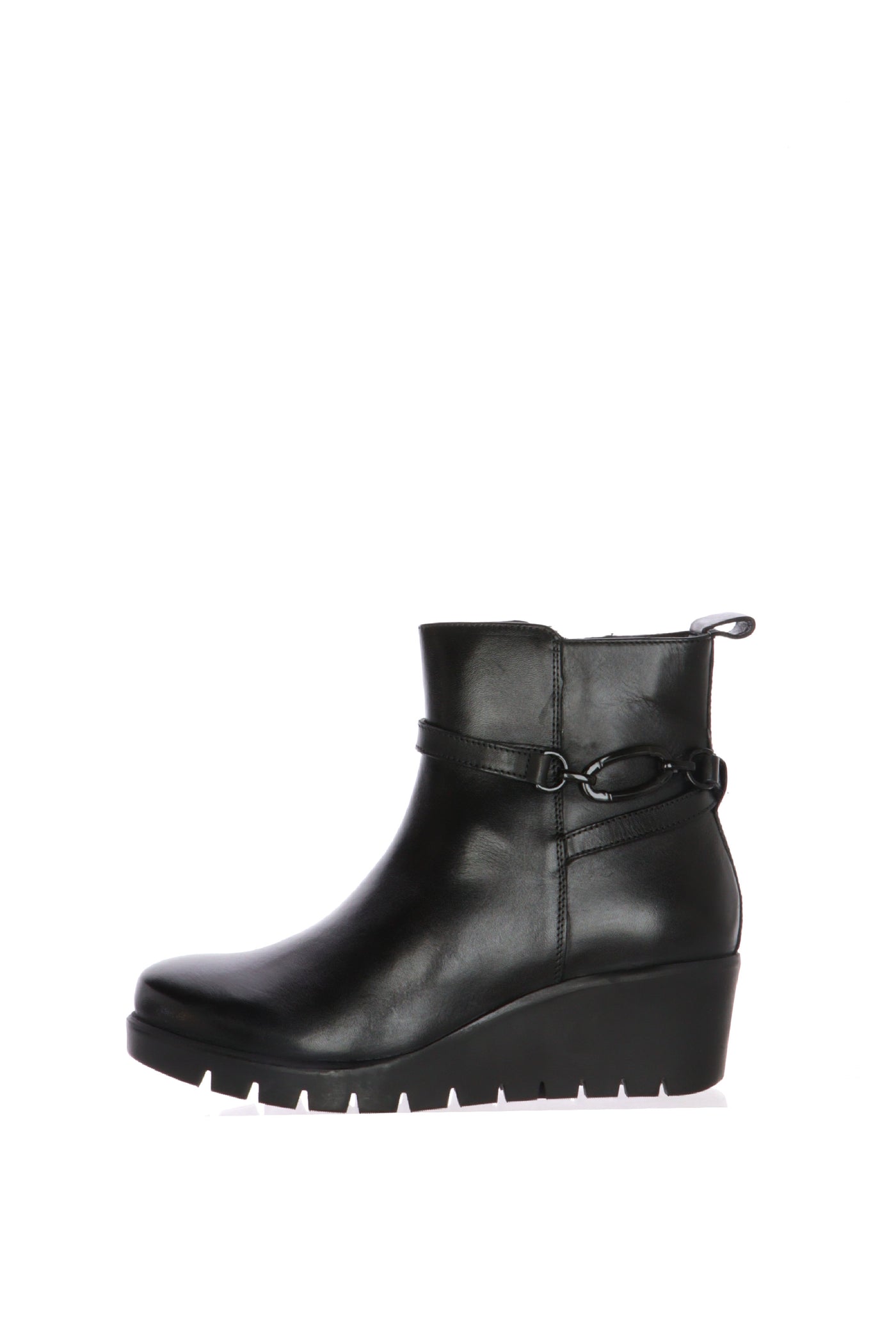 Stivaletto in pelle nero e marrone con zeppa Numeri grandi Donna Ara Shoes