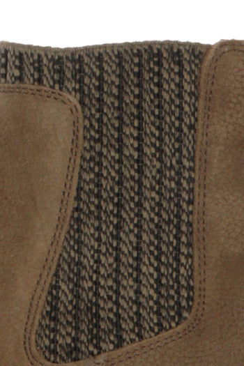 Stivaletto in pelle nero e testa di moro con elastico e cerniera Cinzia Soft - 11