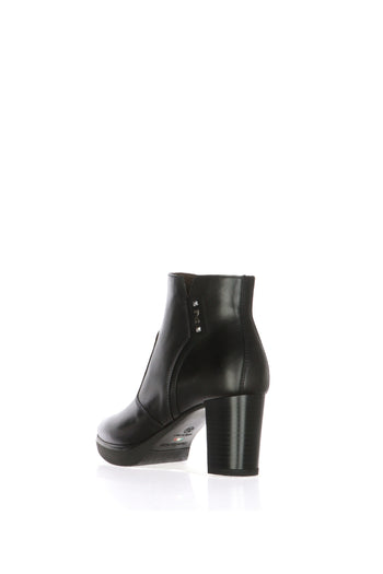 Stivaletto in pelle tacco medio Nero Giardini - 4