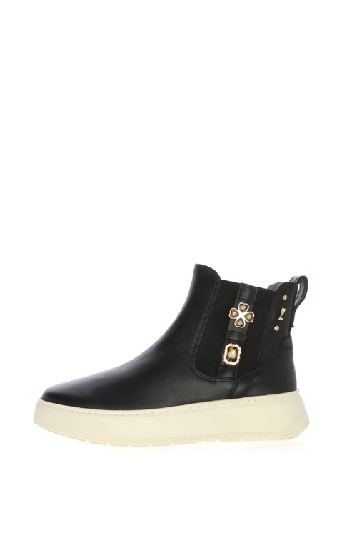 Stivaletto nero  Chelsea Donna in Pelle Nero Giardini - 1