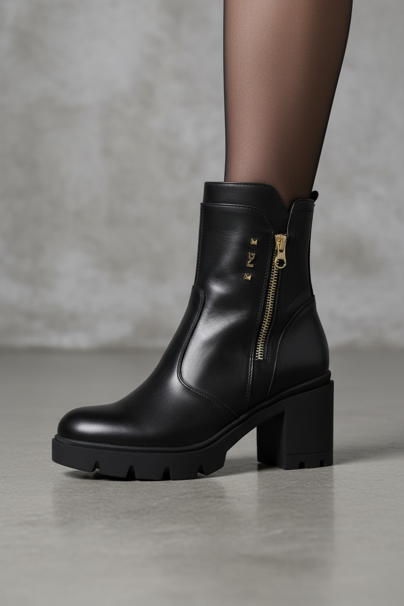 Stivaletto nero Donna in Pelle Nero Giardini 2