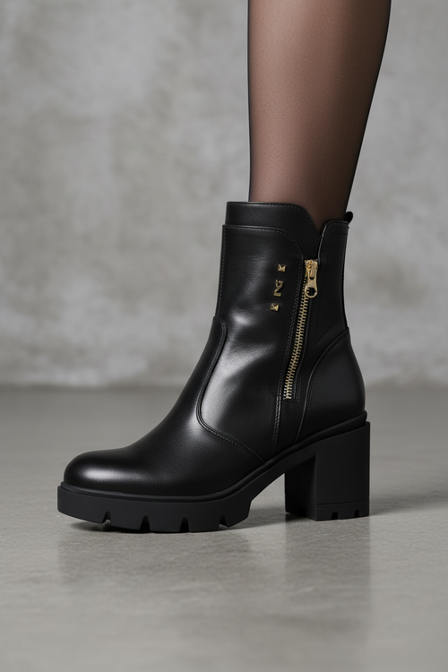Stivaletto nero Donna in Pelle Nero Giardini - 2