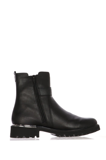 Stivaletto nero in pelle - 6