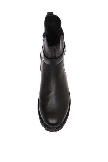 Stivaletto nero in pelle - 7