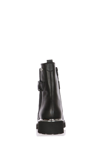 Stivaletto nero in pelle - 5