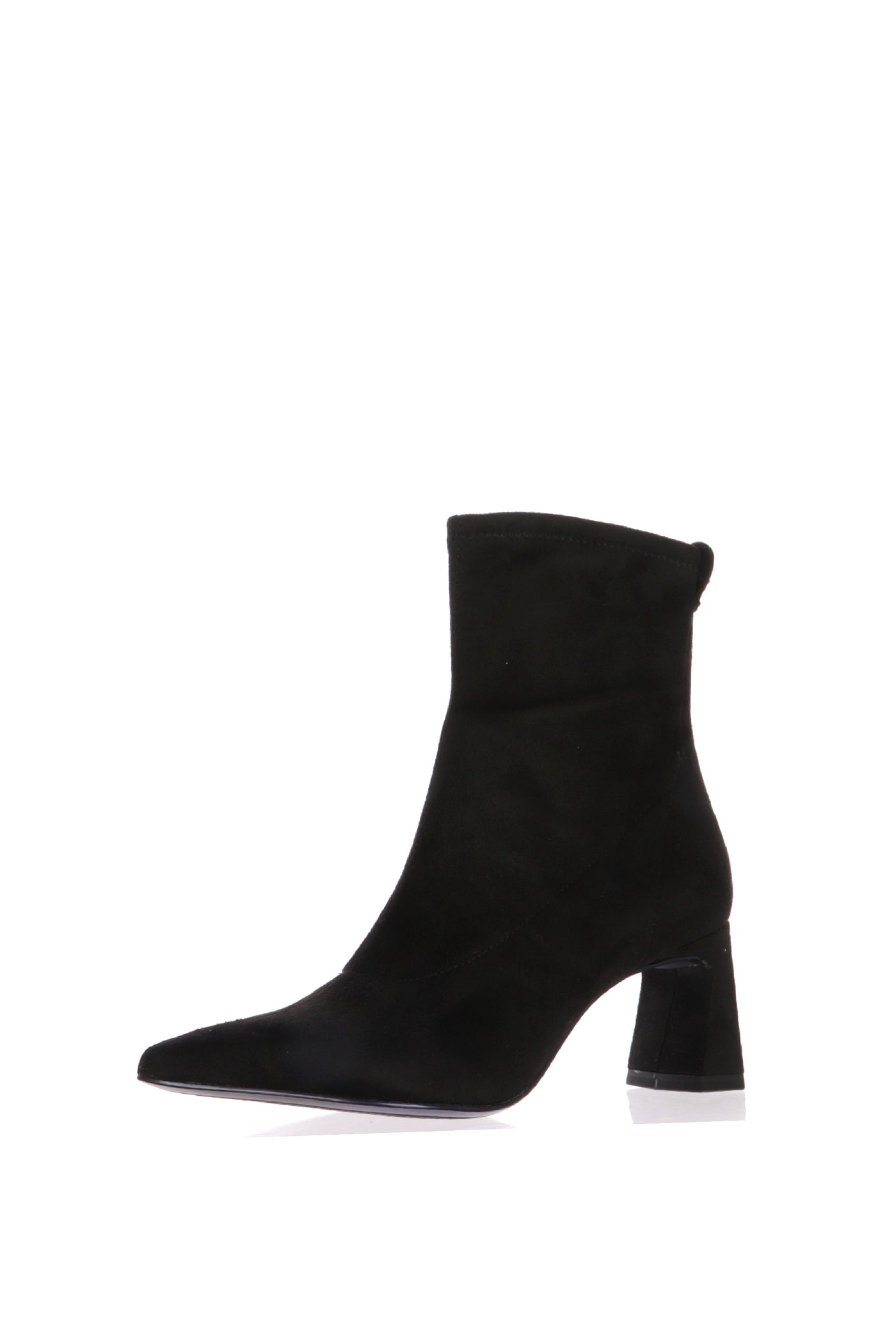 Stivaletto nero in tessuto elastico con tacco Tamaris 2