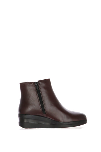 Stivaletto sportivo in pelle bordeaux Cinzia Soft - 3