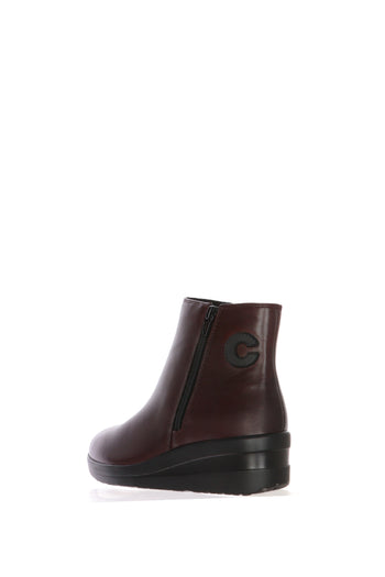 Stivaletto sportivo in pelle bordeaux Cinzia Soft - 4