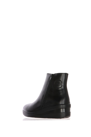 Stivaletto sportivo in pelle marrone e nero con cerniera Cinzia Soft - 8