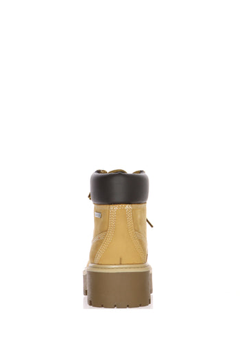 Stivaletto tendenza  giallo ocra con lacci  Cinzia Soft - 5