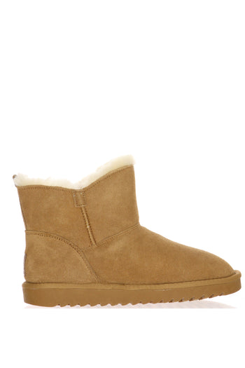 Stivaletto tendenza in camoscio beige imbottito Ara Shoes - 4