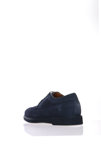 Stringate Uomo in Camoscio Nero Giardini - 5