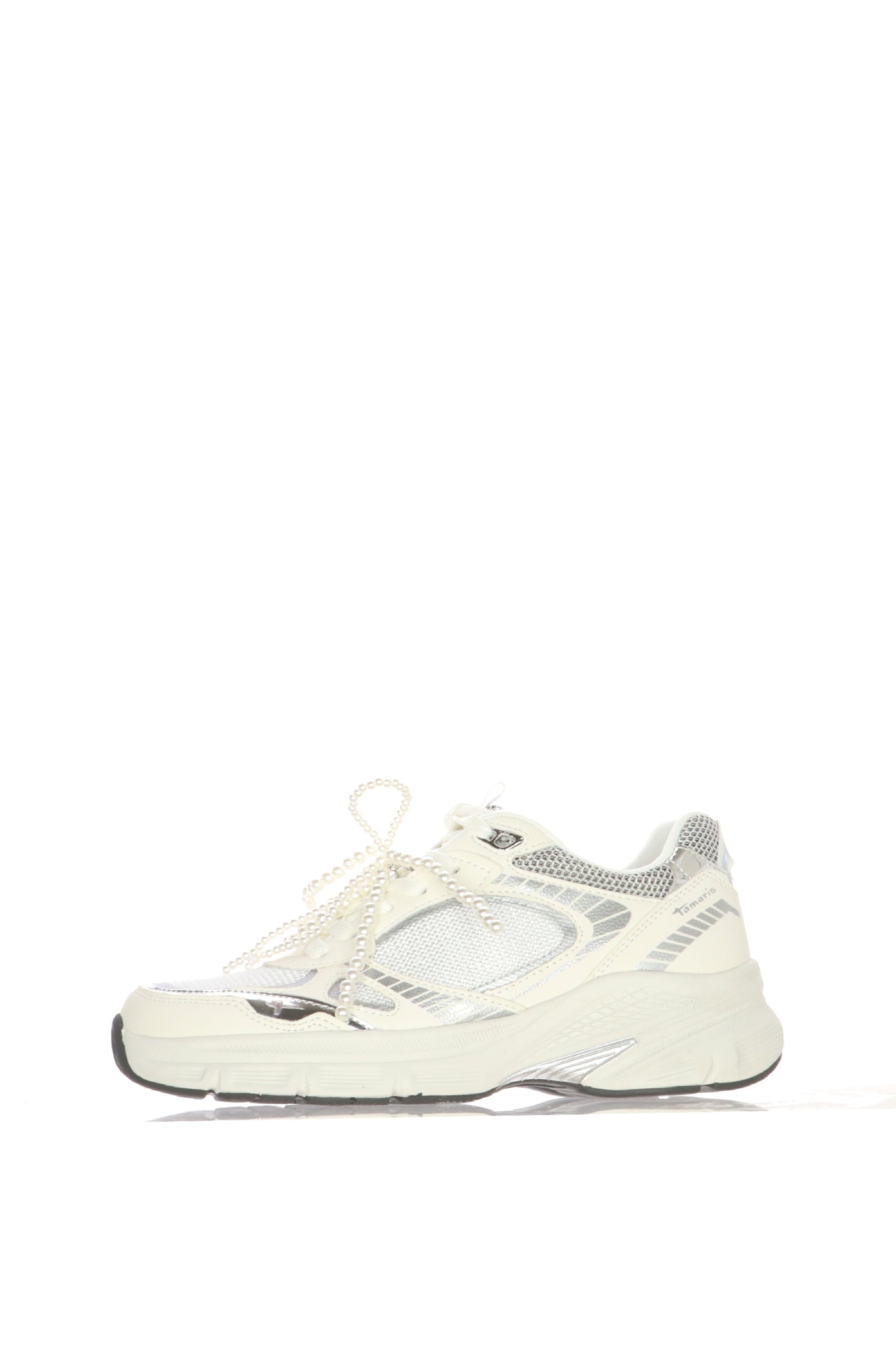 Sneaker con dettaglio perle