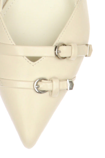 Slingback con fibiette e tacco stiletto - 4