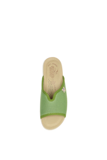 Pantofola aperta donna in cotone e sottopiede pelle Fly Flot T4429 - 13