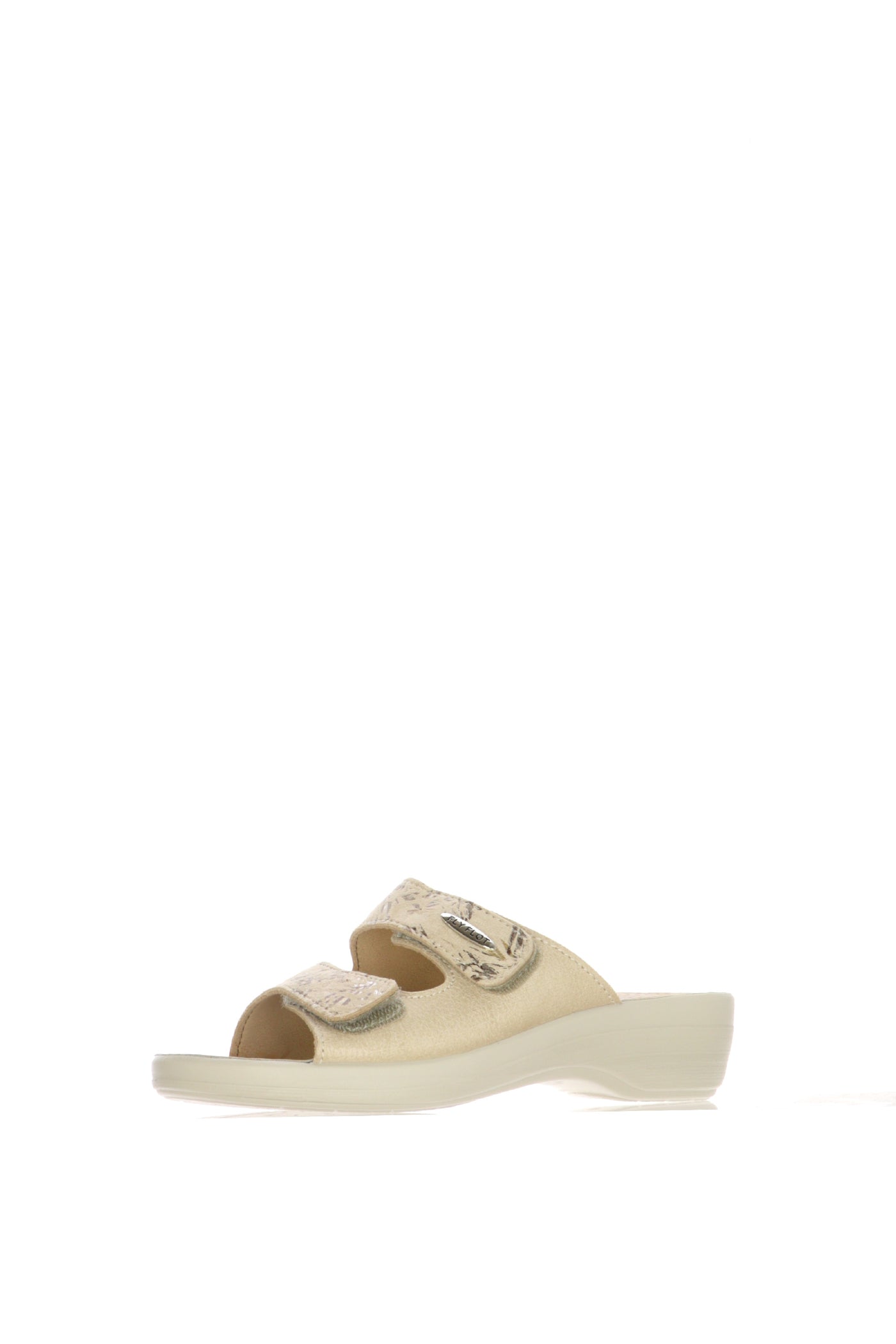 Pantofola aperta donna fasce regolabili beige 2
