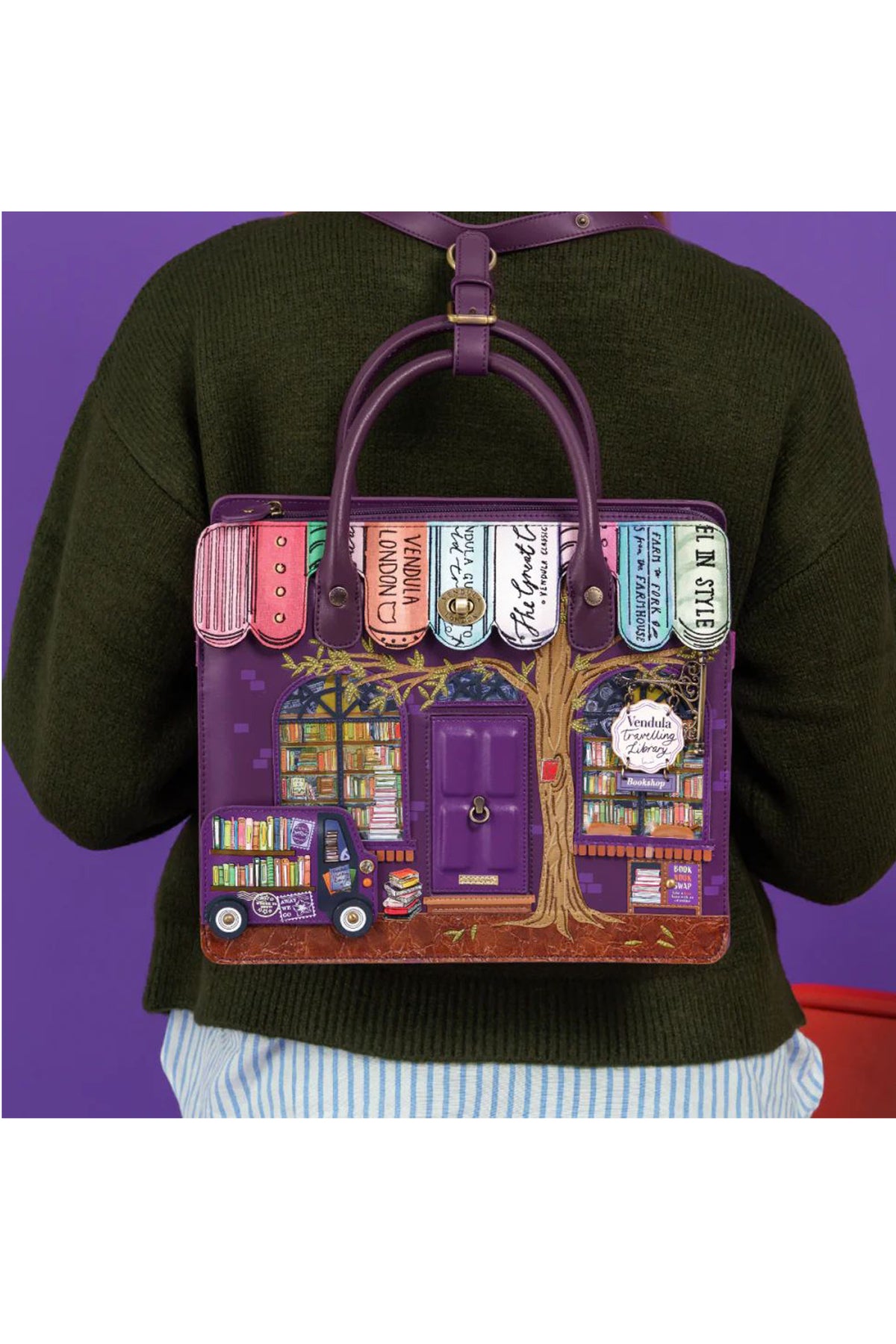 The Vendula Travelling Library Bookshop - Zaino Harriet