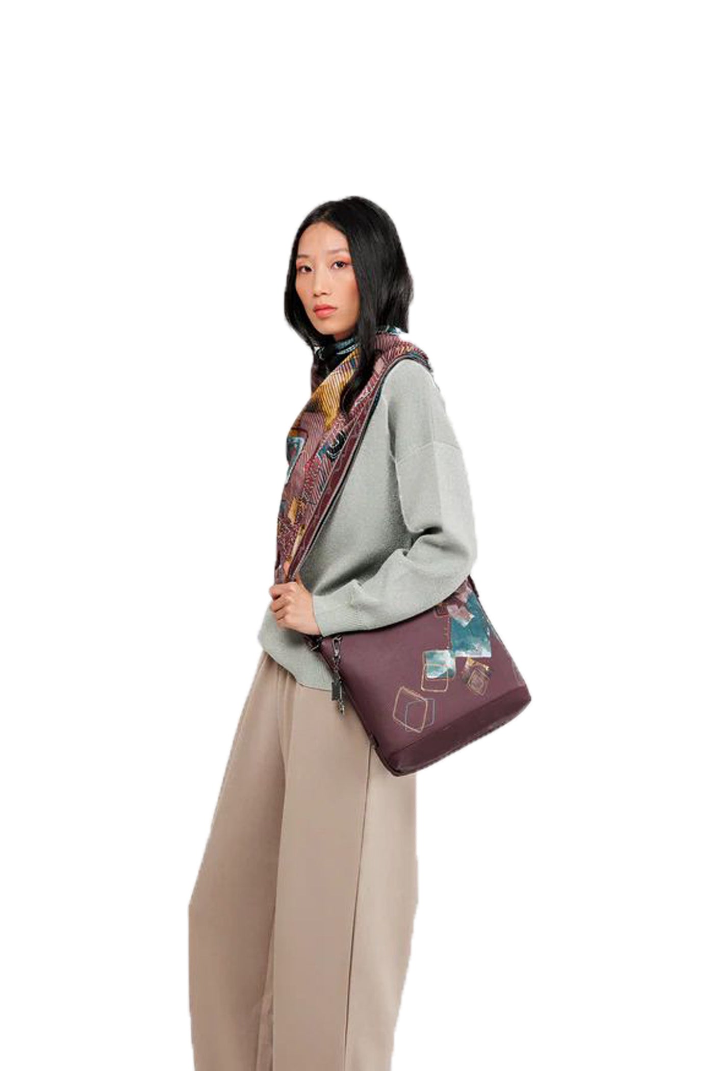 Tracolla bordeaux media Evolution  Anekke 2