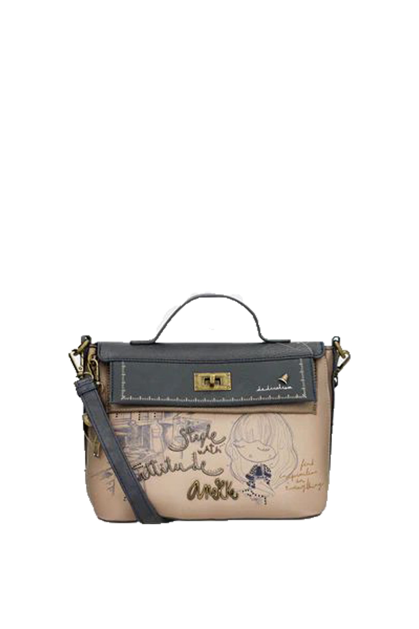 Tracolla con patta e manico corto Studio Mademoiselle Anekke