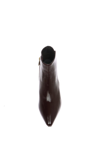 Tronchetti donna in pelle lutex vino - 6