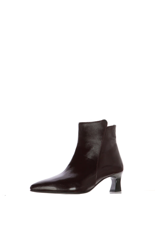 Tronchetti donna in pelle lutex vino - 2