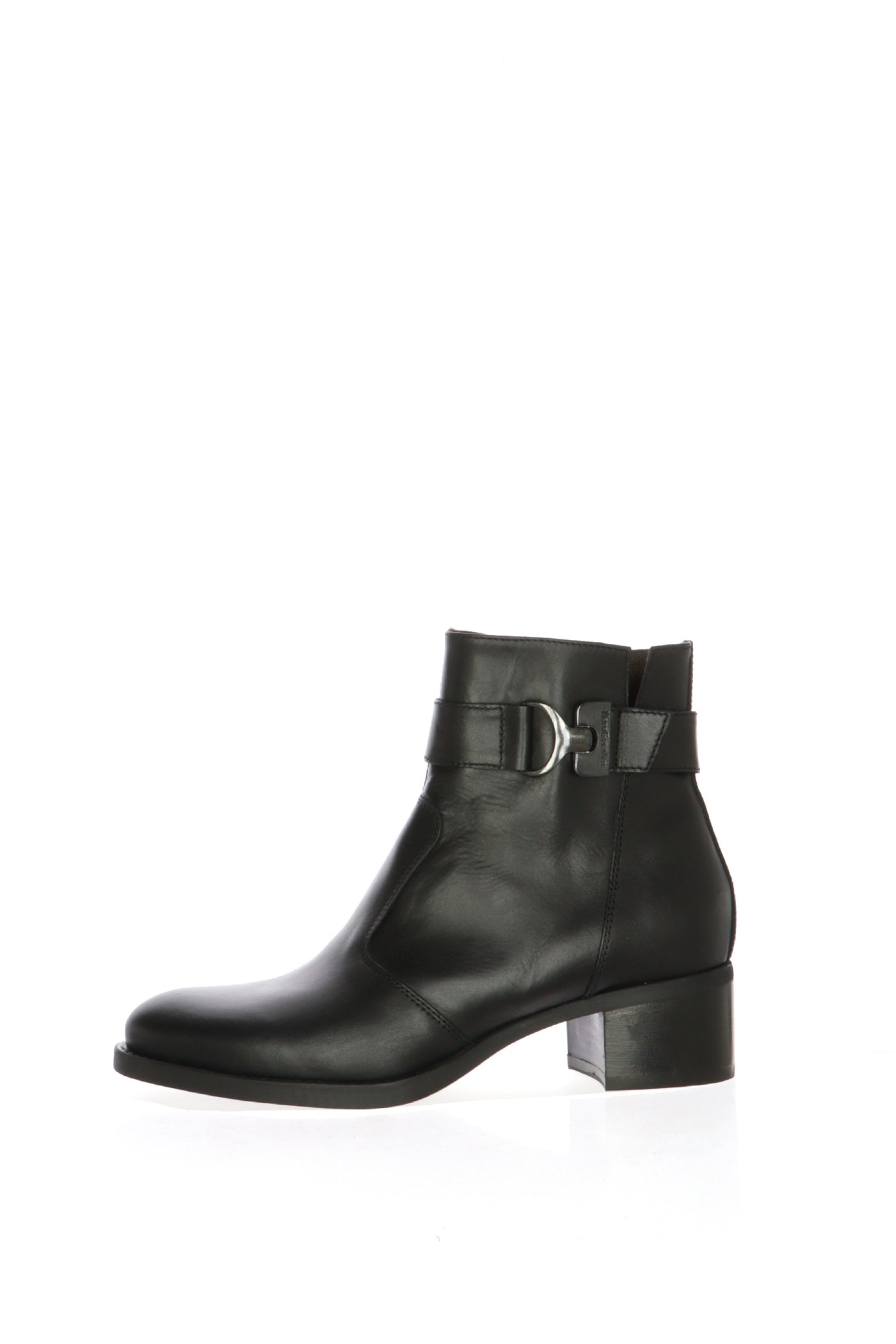 Tronchetto donna in pelle nera e marrone Nero Giardini 2