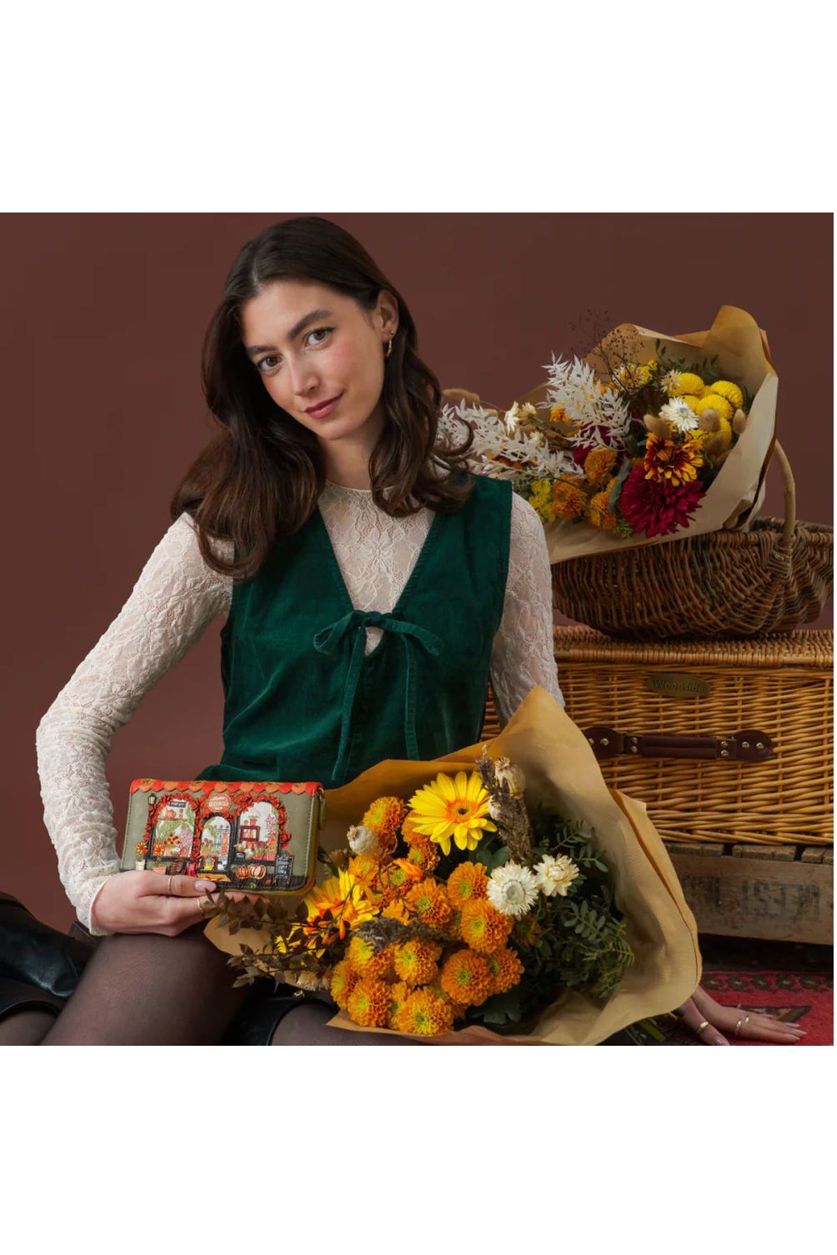 Vendula Flower Shop - Amber Edition - Portafoglio grande con zip 2