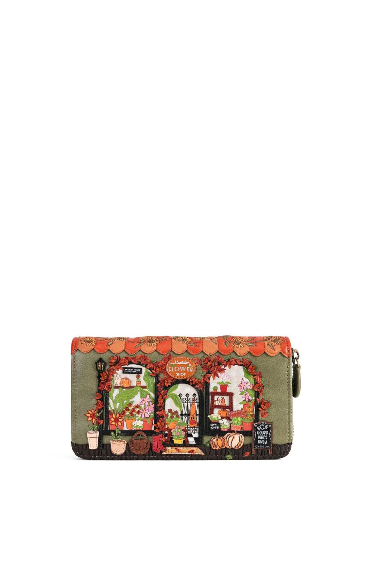 Vendula Flower Shop - Amber Edition - Portafoglio grande con zip