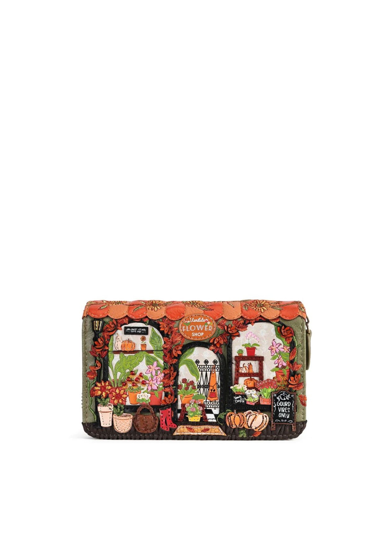 Vendula Flower Shop - Amber Edition - Portafoglio medio con zip