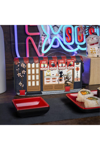 Vendula Sushi - Blue Edition Large Ziparound Wallet - 4