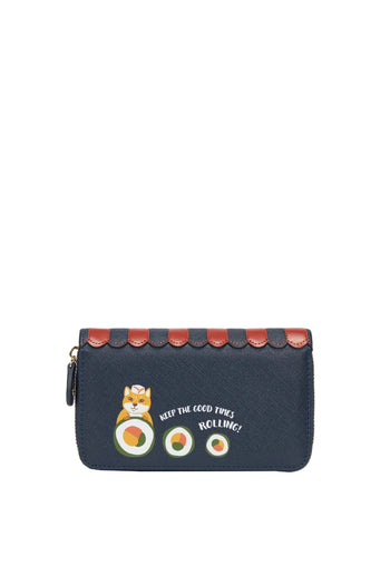 Vendula Sushi - Blue Edition Medium Ziparound Wallet - 5