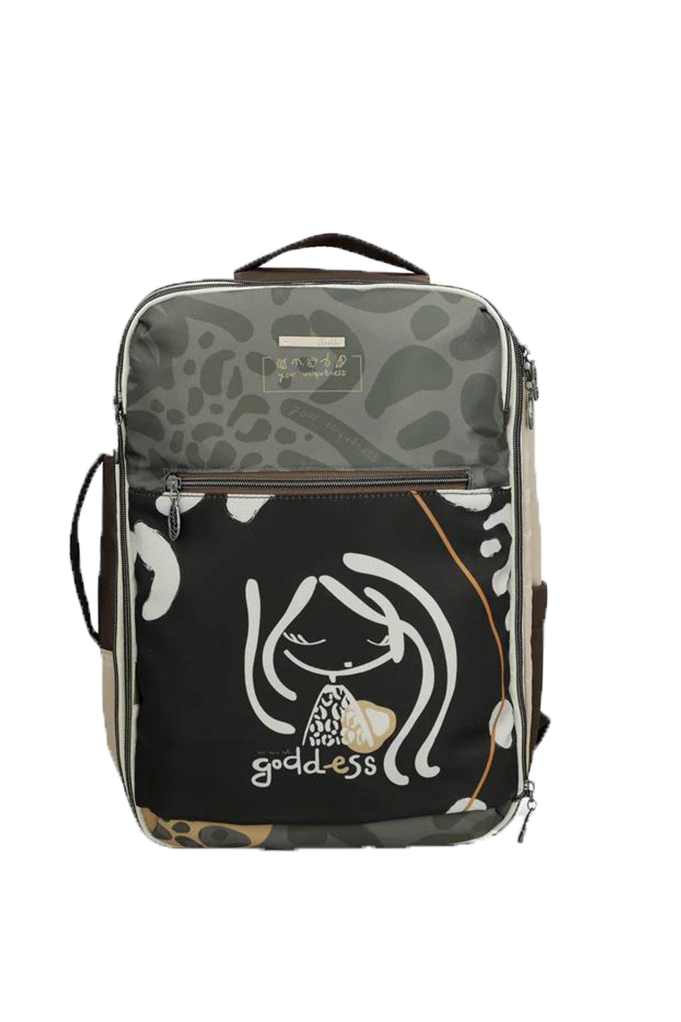 Zaino da viaggio con stampa Gaia Anekke