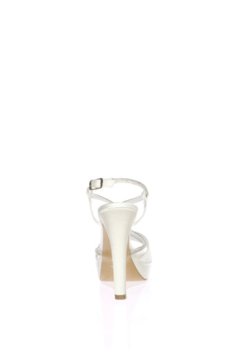 Sandalo sposa Daisy in raso e Swarovski - 6