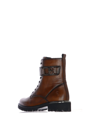 Anfibio marrone in pelle con catena - 3